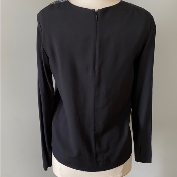 & Other Stories Blouse LS Size 6 Black - Picture 4 of 6